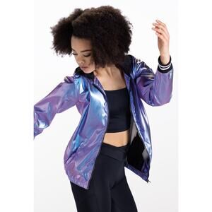Dance Costume Jacket Small Child Purple Balera AH11028 Hip Hop Jacket Iridescent